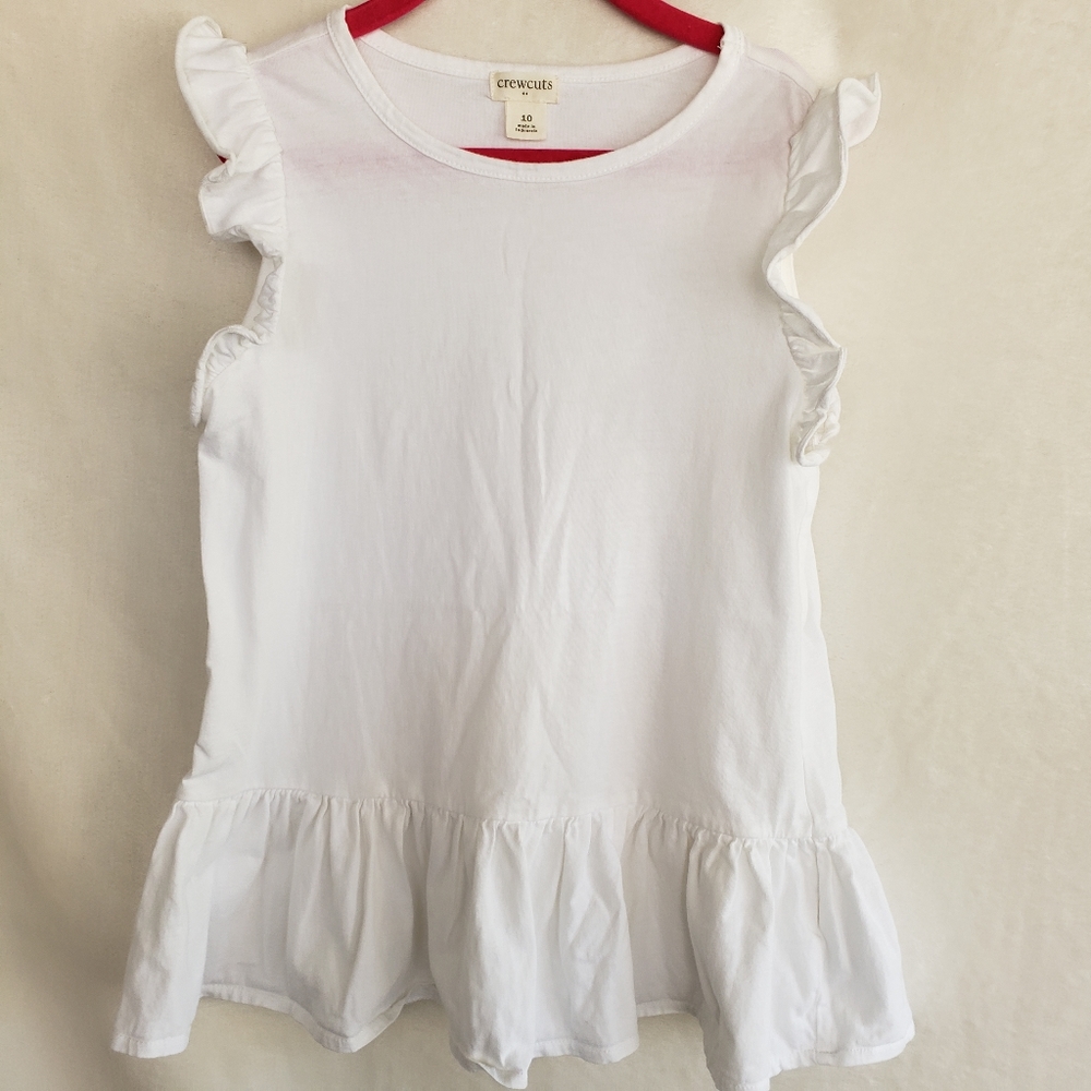 Crewcuts girls flutter top